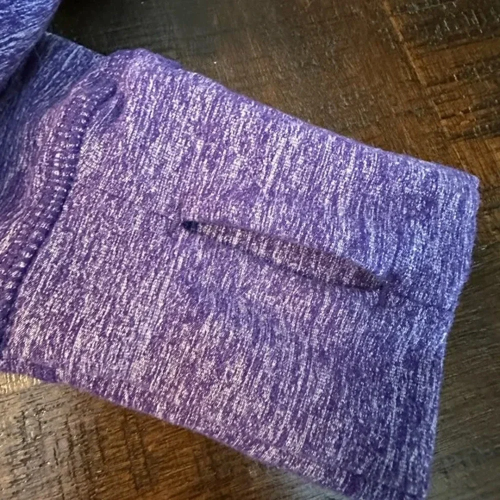Lululemon Run Inspire pullover 1/2 zip Heather Purple Long Sleeve Size 4 - Picture 6 of 7